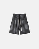 Double Waist Monkey Wash Sweat Shorts | Inflation Streetwear
