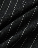 Faux Fur Pinstripe Padded Jacket | Inflation Streetwear