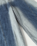 Gradient Washed Stitching Barrel Jeans | Inflation Streetwear