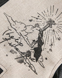 Totem Embroidered PU Sleeve Varsity Jacket | Inflation Streetwear