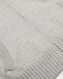 Grey Zip Up Knitwear Hooded Sweaters | Inflation Streetwear