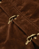 Faux Fur Lined Clasp Bomber Jacket | Inflation Streetwear