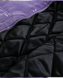 Washed Paint Splatter Faux Fur Lined Bomber Jacket | Inflation Streetwear