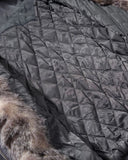 Faux Fur Lined Pearl-Embellished Hooded Jacket | Inflation Streetwear