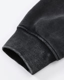 Faux Fur Collar Acid Wash Zip Up Hoodies | Inflation Streetwear