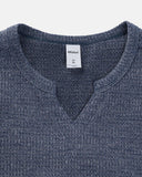 V-neck Long Sleeve Waffle Tees | Inflation Streetwear