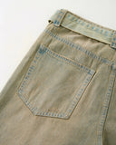 Beaded Studded Washed Baggy Jeans | INFLATION Streetwear