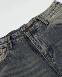 Cinch Back Buckle Acid Washed Jorts | Inflation Streetwear