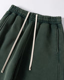 Retro Acid Washed Fleece Straight Leg Joggers | Inflation Streetwear