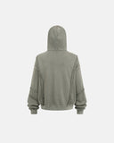 Acid Wash Oversized Zip Up Hoodies | Inflation Streetwear