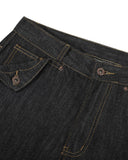 Cinch Back Raw Wide Leg Baggy Jeans | Inflation Streetwear