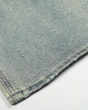 Acid Wash Rhinestone Baggy Jeans | Inflation Streetwear