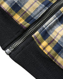 Yellow Plaid Reversible Zip-Up Hoodie | INFLATION Streetwear