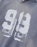 Graffiti Print Washed Fleece hoodie | Inflation Streetwear