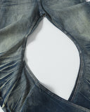 Distressed Stacked Slim Jeans | Inflation Streetwear