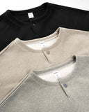 Boxy Fit Henley Collar Sweatshirt | Inflation Streetwear