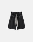 Double Waist Acid Wash Waffle Shorts | Inflation Streetwear