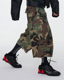 Oversized Camo Cargo Longline Shorts | Inflation Streetwear