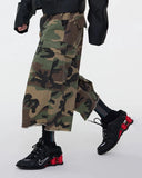 Oversized Camo Cargo Longline Shorts | Inflation Streetwear