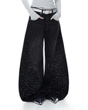 Acid Wash Rhinestone Baggy Jeans | Inflation Streetwear