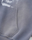 Graffiti Print Washed Fleece hoodie | Inflation Streetwear