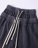 Double Waist Acid Wash Waffle Shorts | Inflation Streetwear