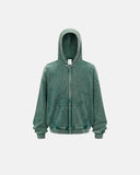 Distressed Acid Wash Zip Up Hoodies | Inflation Streetwear