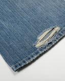 Acid Washed Stitching Flared Denim Jeans | Inflation Streetwear