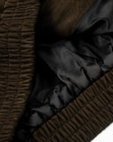 Cropped Suede Cotton Padded Jacket | Inflation Streetwear