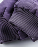 Washed Paint Splatter Faux Fur Lined Bomber Jacket | Inflation Streetwear