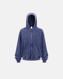 Distressed Acid Wash Zip Up Hoodies | Inflation Streetwear