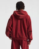 Boxy Fit Acid Washed Fleece Zip Up Hoodies | Inflation Streetwear