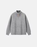 Quarter Zip Up Mock Neck Sweaters | Inflation Streetwear