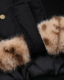 Leopard Faux Fur Lined Cropped Padded Jacket | Inflation Streetwear