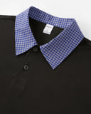 Plaid Patchwork Preppy Tees | Inflation Streetwear