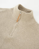 Quarter Zip Up Mock Neck Sweaters | Inflation Streetwear