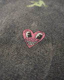 Funny Stickers Distressed Zip Up Hoodies | Inflation Streetwear