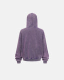 Distressed Acid Wash Zip Up Hoodies | Inflation Streetwear