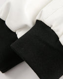 Faux Leather Cross Embroidery Bomber Jacket | Inflation Streetwear