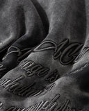 Acid Washed Embroidery Zip Up Hoodies | Inflation Streetwear