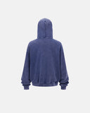 French Terry Acid Wash Zip Up Hoodies | Inflation Streetwear
