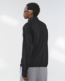 Breathable Grid Fleece Half-Zip Sweatshirt | Inflation Streetwear