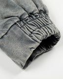 Acid Washed Fireman Clasp Denim Jacket | Inflation Streetwear