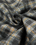 Distressed Dirty Wash Plaid Long Sleeve Shirt | Inflation Streetwear