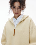 Quarter Zip Up Mock Neck Sweaters | Inflation Streetwear