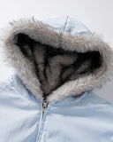 Faux Fur Lined Padded Bomber Jacket | Inflation Streetwear