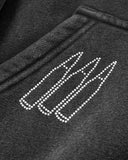 Graphic Rhinestone Acid Wash Hoodies | Inflation Streetwear