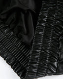 Embroidery Faux Leather Racing Jacket | Inflation Streetwear