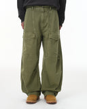 Multi Pockets Garment Washed Cargo Pants | Inflation Streetwear