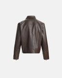 Faux Leather Clasp Jacket | Inflation Streetwear